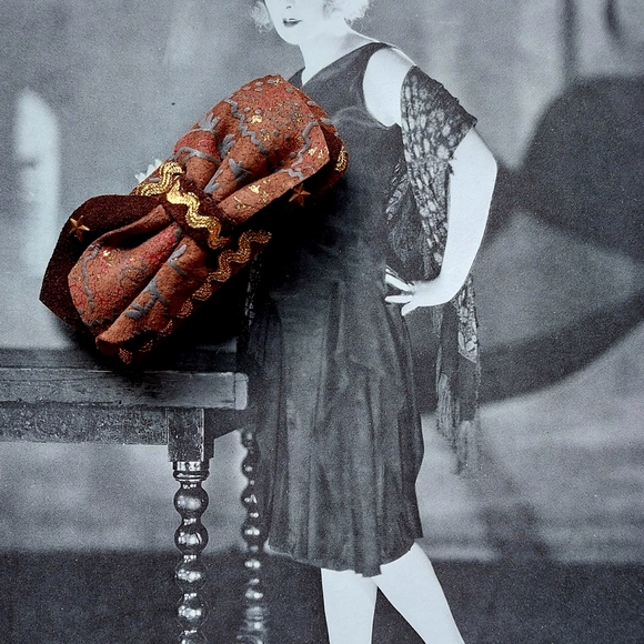 Vintage Barrette Bobby Pin Clip Real Suede  1990s 🤎🤎🤎 - Picture 5 of 6